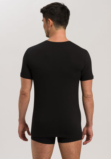 73089 Cotton Superior V-Neck Shirt - 199 Black